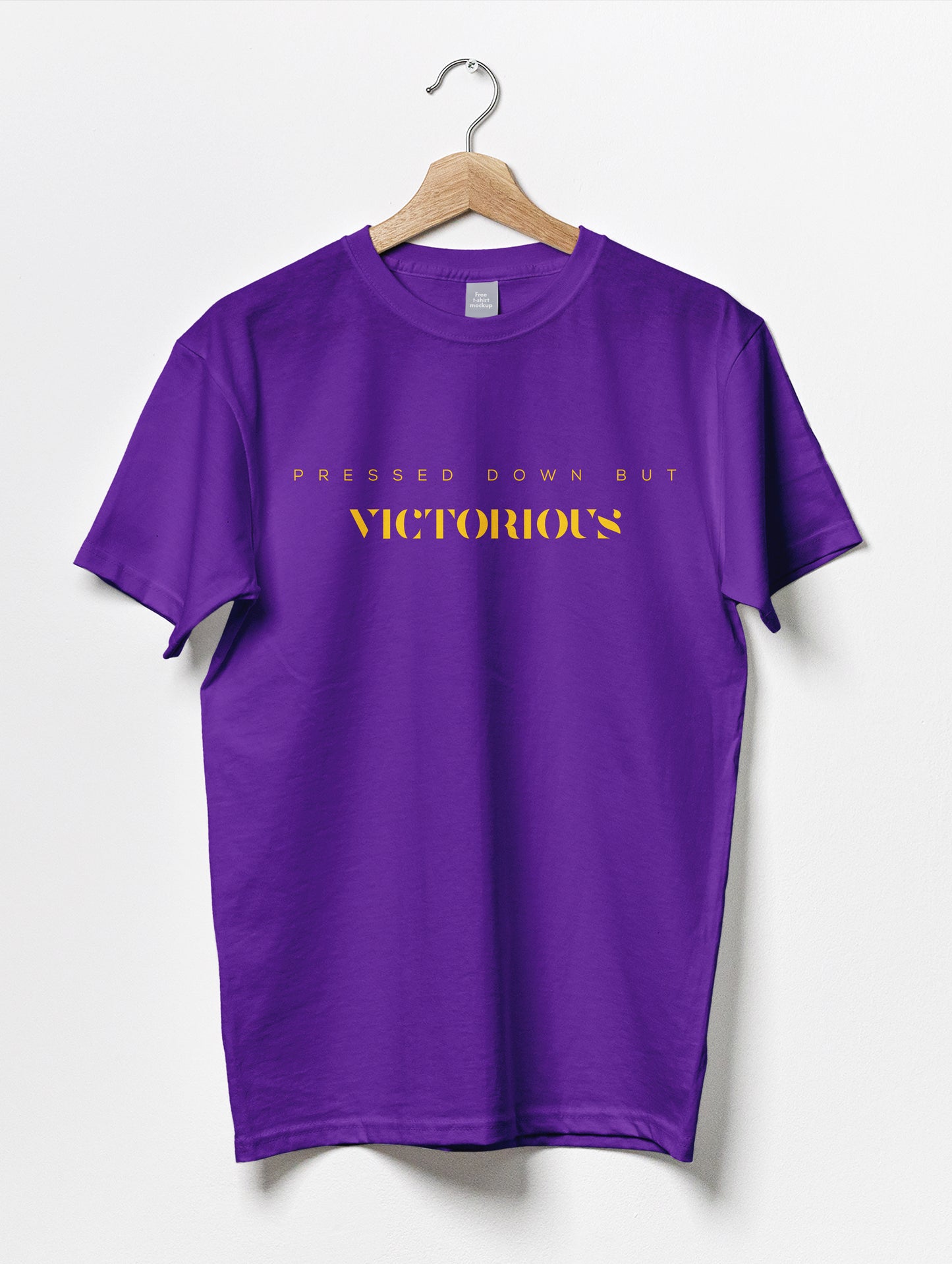 Unisex Pressed but victorious royal purple Tee